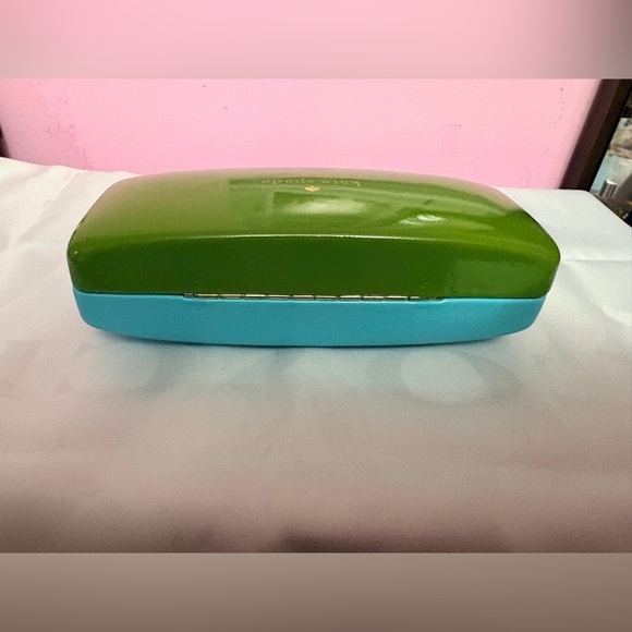Kate Spade Green and Blue Sunglasses Case - Picture 2 of 5